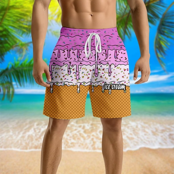 WILLBEST Pantalones Cortos de Verano para Hombre, Sólidos, Ventilados, con Cintura Elástica, para Trabajo y Playa