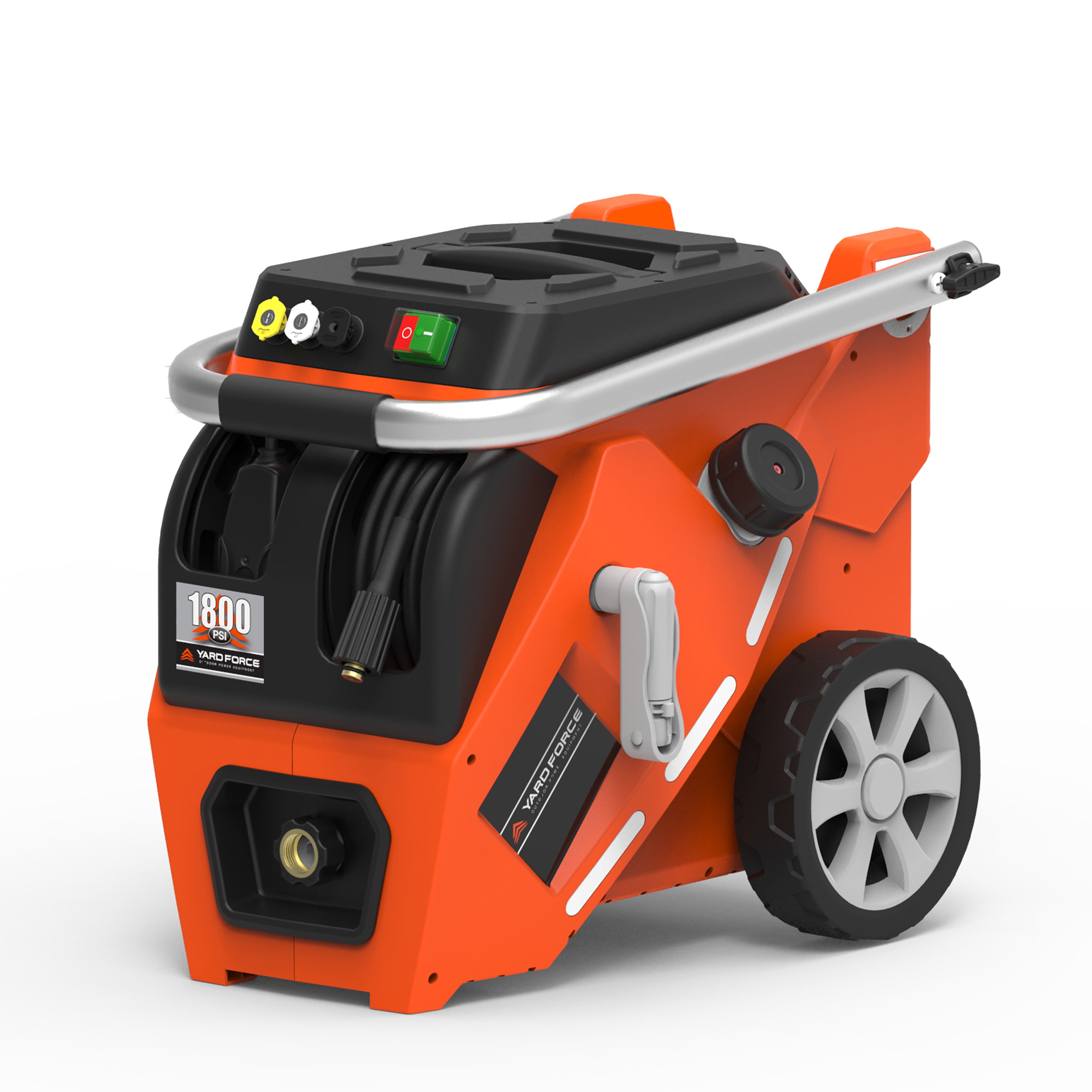 Electric Garage Cleaner Pressure Washer with Live Hose Reel Turbo