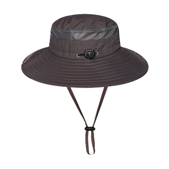Fishing Hat, Audhol Sun Hat for Men/Women Wide Birm Bucket Hat Boonie Hat for Fishing Hiking Garden Beach Sun Hat Dark Gray A