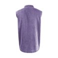 thumbnail image 3 of Tisuna Mens Sleeveless Shirts Button Down Breathable Casual Summer T-Shirts Mens Classic Collared Casual Shirts With Pocket For Sport Athletic Light Purple Size Xxxxl, 3 of 5