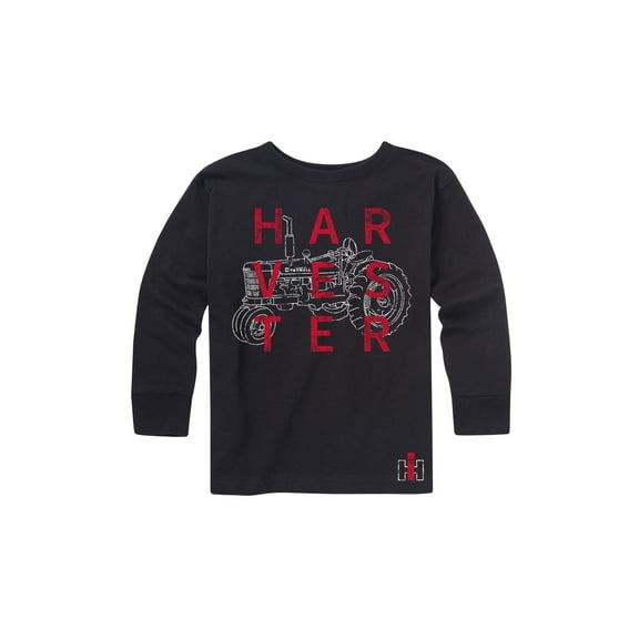 Case IH - Square Harvester Wline Tractor - Youth Long Sleeve T-Shirt