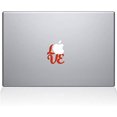 thumbnail image 1 of The Decal Guru Hand Lettered Love Decal Vinyl Sticker, 12" MacBook, Orange (2340-MAC-12M-P), 1 of 1