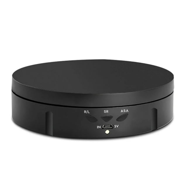3 Speeds 14.6cm Intelligent Electric Rotating Display Stand Mirror Turntable Jewelry Holder Battery/USB Power ,Quiet and Smooth