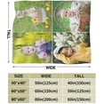 thumbnail image 4 of Custom Blanket with Photos Text Customized Blanket Personalized Flannel Throw Blankets for Adult Kid Birthday Christmas Halloween Fathers Mothers Valentines Day Gift - 40"x 50", 4 of 6