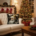 thumbnail image 4 of Luoshdecor Christmas Pillow Cover ,Xmas Gift,Christmas Theme Winter Decorative Throw Pillowcase for Indoor Bedroom Couch Decor 18X18 in, 4 of 6
