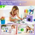 thumbnail image 4 of YYhl Instant Print Kids Camera 1080P Selfie Digital Camera, Christmas Birthday Gifts Portable Travel Toy for Boys & Girls Age 3-12 Purple, 4 of 6