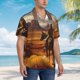 thumbnail image 3 of Fotbe Western Desert Cowboy Cloud Camisa Hawaiana para Hombre Unisex – Camisa Casual de Verano con Botones de Manga Corta de Algodón y Lino,Small, 3 of 7