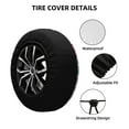 thumbnail image 3 of Kdxio Spare Tire Cover for RV Trailer, Waterproof Wheel Cover,Camper Spare Tire Cover Fit for Rv SUV Truck Travel Trailer 14 inch-Fun Animal with Unicorn, 3 of 8