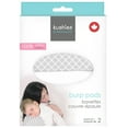 Kushies Burp Pads Flannel 2Pack Lattice Grey / White