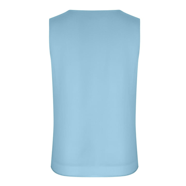 Womens Tank Tops $4.98 Clearance,AXXD Sleeveless Loose Solid Summer Lace  Tank Top Sky Blue 10