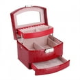 thumbnail image 3 of Jewelry Storage Box,3 Layers Jewelry Necklace Jewelry Case Layers Jewelry Box Best in Class, 3 of 8