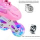 thumbnail image 5 of Greeniant Patines de ruedas 2 en 1, patines de ruedas ajustables de 4 tamaños para niños y adultos, patines de ruedas intermitentes para exteriores Pescar Numero 3 Greeniant OD014701-03, 5 of 6