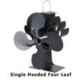 thumbnail image 1 of Multi Blade Fireplace Heat Powered - Log Wood Burner, 1 of 4
