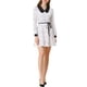 thumbnail image 2 of INSPIRE CHIC Women's Polka Dots Peter Pan Collar Contrast Long Sleeve Shirt Dress M White, 2 of 7