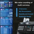 thumbnail image 2 of Money Counter Machine Mixed Denomination, Value Counting, Multi Currency Bill Counter, Serial Number, 2 CIS/UV/MG/MT/IR Counterfeit Detection, Bill Counter for Various Business, 2 of 7