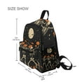 thumbnail image 3 of FORMRS School Backpack with Front Zippered Pocket 12" Elementary Student Travel Daypack, Black Halloween Dancing Skeleton, 3 of 6