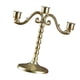 thumbnail image 1 of Candelabro de metal único con tres brazos, candelabro ornamental sólido, estable Estilo B, 1 of 9