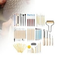 thumbnail image 4 of Abbracc 61x Pottery Clay Sculpting Tools Pottery Modeling Smoothing Ball Stylus Dotting, 4 of 9