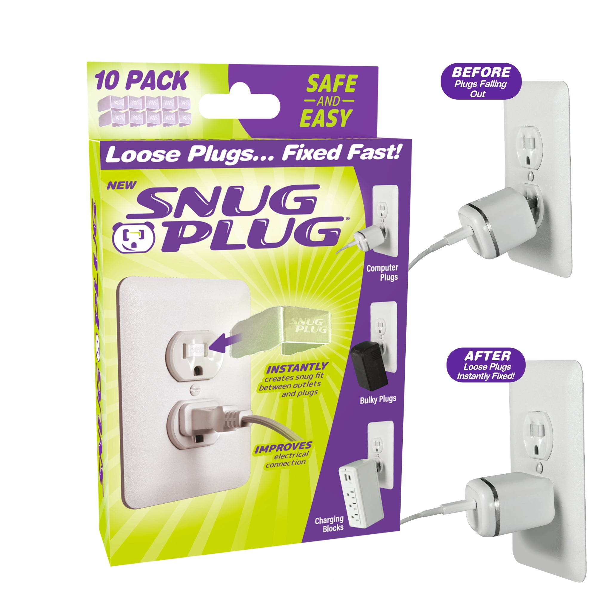 Snug Plug is a Safe and Easy to Use, Engineered Clip that Improves Electrical Connection and Eliminates the Frustration of Plugs Falling Out