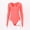 Pink, variant on Women Long Sleeve Bodycon Sexy Streetwear Club Party Bodysuit