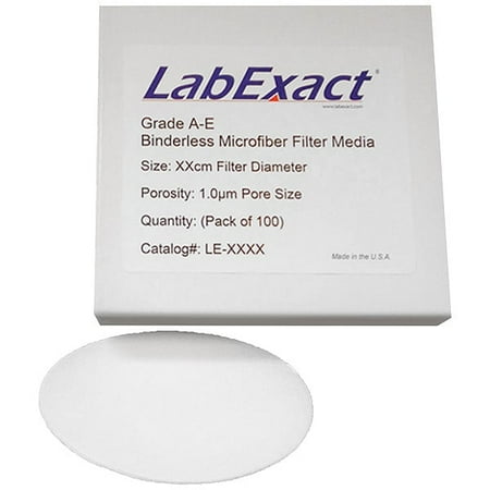 Labexact Glass Mic Filter,4.7 cm Dia,1 um,PK100 12K878