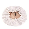 thumbnail image 4 of Gephdiin Silk Bonnet for Sleeping Women,Bonnet for Sleeping Satin Lined Bonnet Women Beauty Satin Silk Bonnet Sleep Cap Hat Hair Bonnet for Sleeping,Hats for Women Khaki One Size, 4 of 4