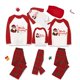 thumbnail image 1 of Pijamas familiares a juego de Navidad, juego de pijamas grises de Santa Claus, rompecabezas de Feliz Navidad, 1 of 3