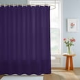 thumbnail image 2 of Bathroom Shower Curtain Dark Purple Monochrome Art Waterproof Shower Curtains with Hooks, Minimalist Solid Color Bath Curtains Bathtub Curtain Home Decor 72x72in, 2 of 9