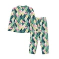 thumbnail image 2 of Goofa Flamingo Printed Women’s 2 Piece Pajama Set Super,Pajamas Women's Long Sleeve Sleepwear Soft Button Down Loungewear Pjs Lounge Set Nightwear-Large, 2 of 9