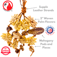 thumbnail image 3 of Bonka Bird Toys 1061 Medium Palm & Pod Forage Cluster Chew Shred Parrot Cage Toy, 3 of 7
