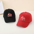 thumbnail image 4 of Gibobby Car Pattern Baseball Caps for Boys Girls Fire Truck Excavator Trucker Hat Adjustable Summer Sun Hat for Kids Age 12-18 Months 1-4T(One Size,Black), 4 of 4