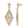 thumbnail image 2 of 2028 Jewelry Crystal Diamond Shape Filigree Drop Earrings, 2 of 2