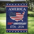 thumbnail image 2 of 250 Anniversary Usa Garden Flag, America 250Th Anniversary Flag 250 Year Patriotic Banner 12X18 Inch, American 4Th Of July Freedom Yard Sign Double-Sided Waterproof 1776-2026 Commemorative Flag, 2 of 6