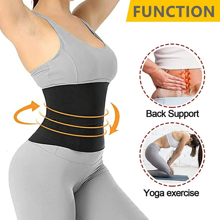 Zukuco Waist Trainer for Women Bandage Wrap Sauna Belt Long Torso Tummy Sweat Wraps Belly Body Shaper Waist Trimmer Belt Walmart