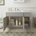 thumbnail image 6 of 42" Freestanding Bathroom Vanity Cabinet without Top in Gray, 6 of 6