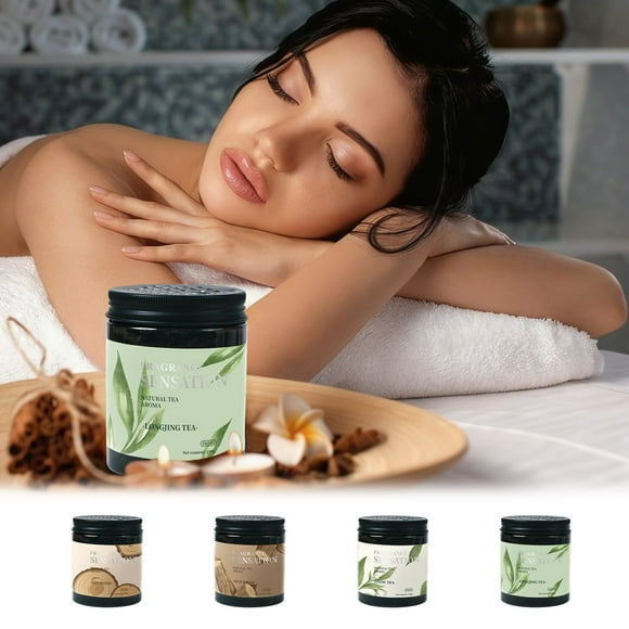 Ambientador de perlas aromáticas de larga duración para hogar y baño - Difusor sin incendios con 4 aromas naturales para eliminar olores, decoración segura para purificador de aire