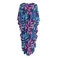 thumbnail image 7 of XYZCANDO Tropical Leaf Women's Long Kaftan Dress Flowy Maxi Dress Beach Cover Up Loose Fit Batwing Sleeve Swimsuit Cover Ups Hawaiian Robe Vacation Outfits Elegant Gown Top Night Dress, 7 of 7