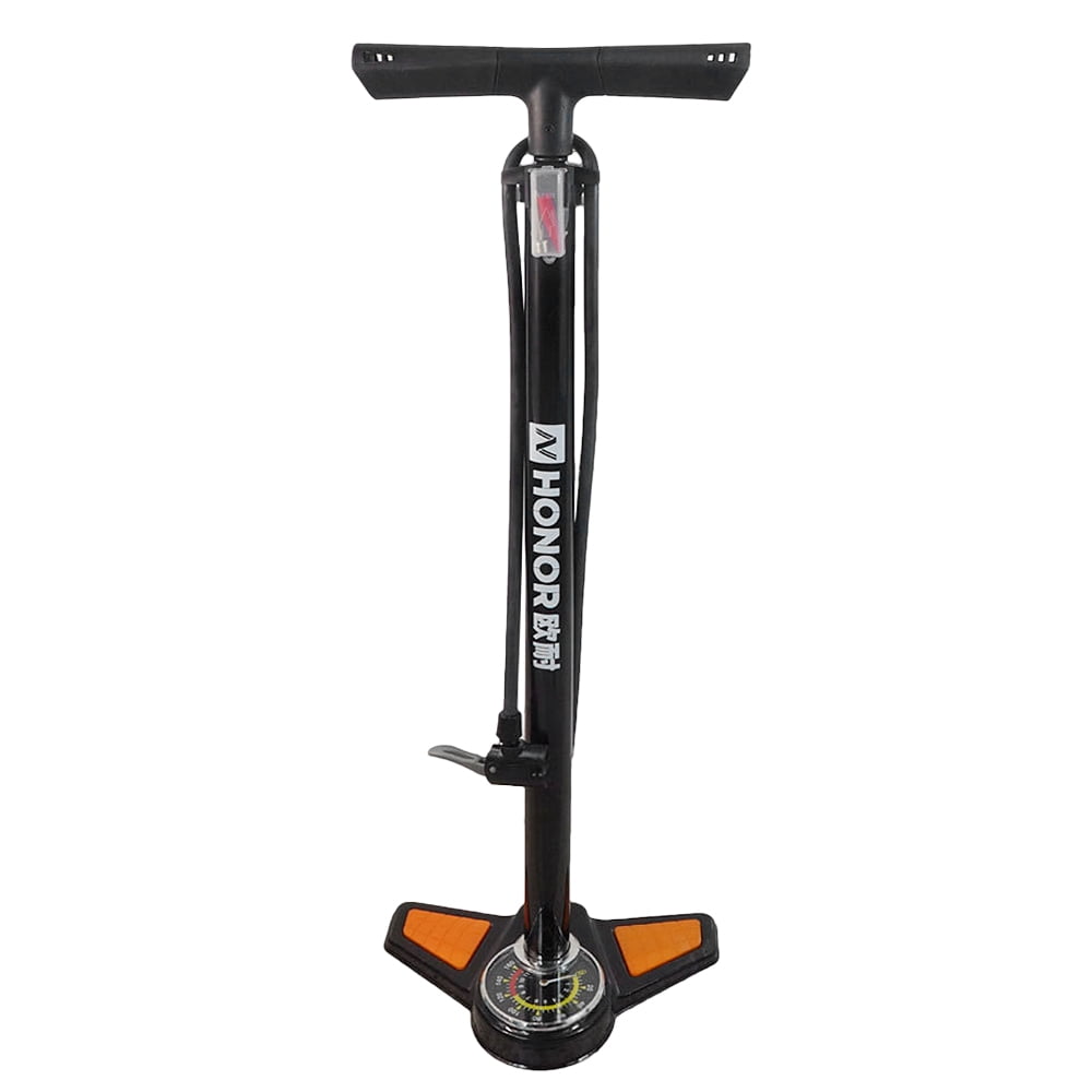 Bike Floor Air Pump Portable Bicycle Ball Inflator Kit W// Gauge Foot 120//140PSI