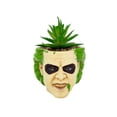 thumbnail image 1 of Beetlejuice Head 3-Inch Ceramic Mini Planter with Artificial Succulent, 1 of 2
