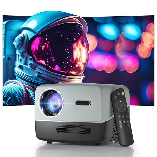 Proyector Portátil Native 4K HD 350 ANSI con Enfoque Automático y Corrección Keystone 5G WIFI6 Bluet