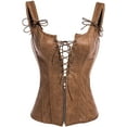 thumbnail image 1 of Femmes PVC Renaissance Lacets vers le Haut Bondé Bustier Jarretelles, 1 of 5