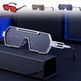 thumbnail image 1 of Xihbxyly Oferta Relampago Nuevo Estilo de Automóvil Tecnología Del Futuro Gafas de Sol Metal Integradas de Moda con Gafas de Sol Estatura de Internet Gafas de Sol Del Mismo Estilo Diseño Sense Gafas, 1 of 6