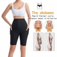 thumbnail image 4 of Sauna Sweat Shapewear Shorts Pants with Pocket Thigh Workout Suit Waist Trainer Weight Loss Sweatsuit Exercise Fitness for Women, 4 of 7