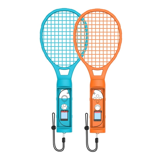 Raqueta tenis soporte para el 2 PCS controlador Joy-Con Controller () Naranja azul