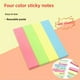 thumbnail image 1 of Notas adhesivas Post-it de colores simples, 100 unidades, notas adhesivas para mensajes de estudiantes, papelería de oficina, 1 of 3