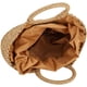 thumbnail image 4 of Zhuge Bolso de paja para mujer, bolso grande tejido, bolso de mano con asa redonda y aro, bolso retro, bolso de playa de verano, 4 of 5