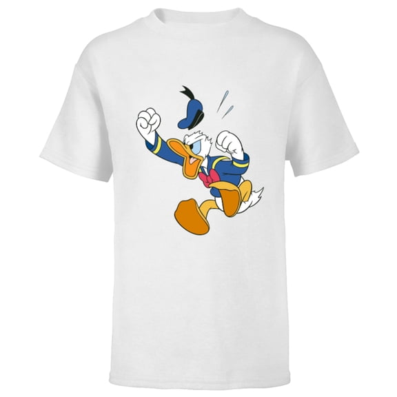 Disney Donald Duck Fit of Anger - Short Sleeve T-Shirt for Kids - Customized-White
