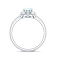 thumbnail image 3 of Rosec Jewels 1.50 CT Ethiopian Opal and Diamond Halo Engagement Ring, 6X8 MM Oval Cut Ethiopian Opal Engagement Ring, October Birthstone Ring, 18K White Gold, US 5.50, 3 of 10