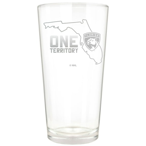 Florida Panthers Etched 16oz. Rally Cry Pint Glass