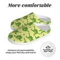 thumbnail image 6 of Yiaed Funny Frogs Print Slippers Fuzzy Warm Cozy Slippers Non Slip House Slippers For Indoor Outdoor Slippers House Slippers-46/47, 6 of 7